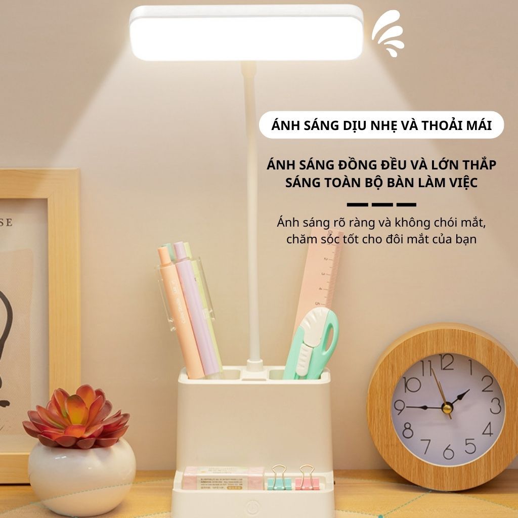 Đèn học để bàn tích điện TAKOO, Đèn bàn làm việc đọc sách chống cận 3 màu ánh sáng cảm ứng thông minh | BigBuy360 - bigbuy360.vn