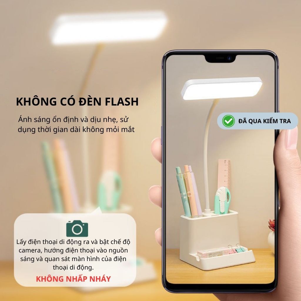 Đèn học để bàn tích điện TAKOO, Đèn bàn làm việc đọc sách chống cận 3 màu ánh sáng cảm ứng thông minh | BigBuy360 - bigbuy360.vn