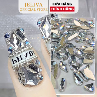 Đá khối nail chân bằng mix 100 viên size to JELIVA