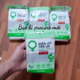 Túi 5q Quần Lót Bầu Sau Sinh Dùng Một Lần PROCARE Vải Cotton Thấm Hút Thoáng Khí Tiện Lợi Cho Đi Du Lịch Và Công Tác