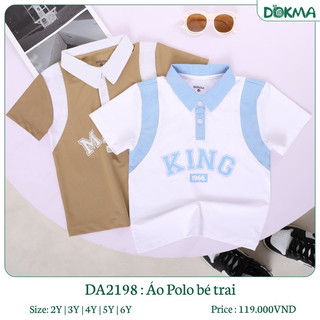 [Dokma] Áo polo Dokma cho bé trai từ 2-7y