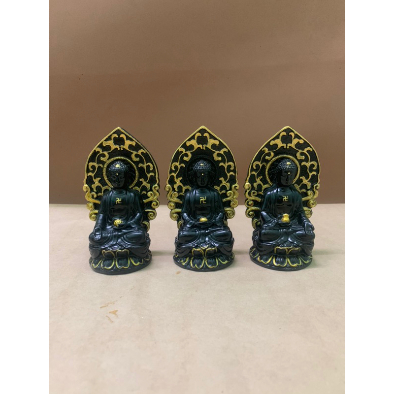 Bộ tượng đồng Tam bảo phật cao 12 cm