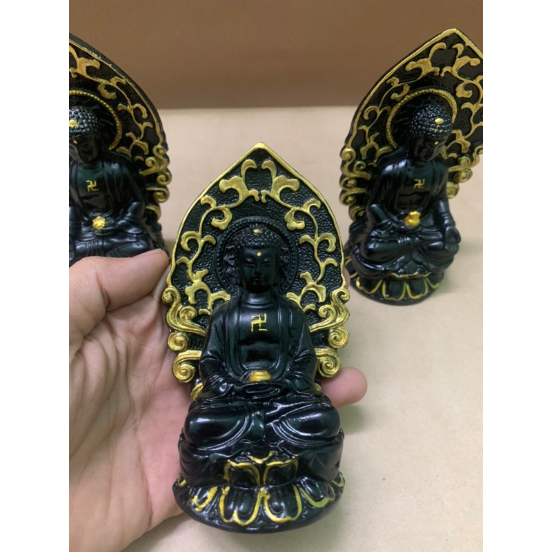 Bộ tượng đồng Tam bảo phật cao 12 cm