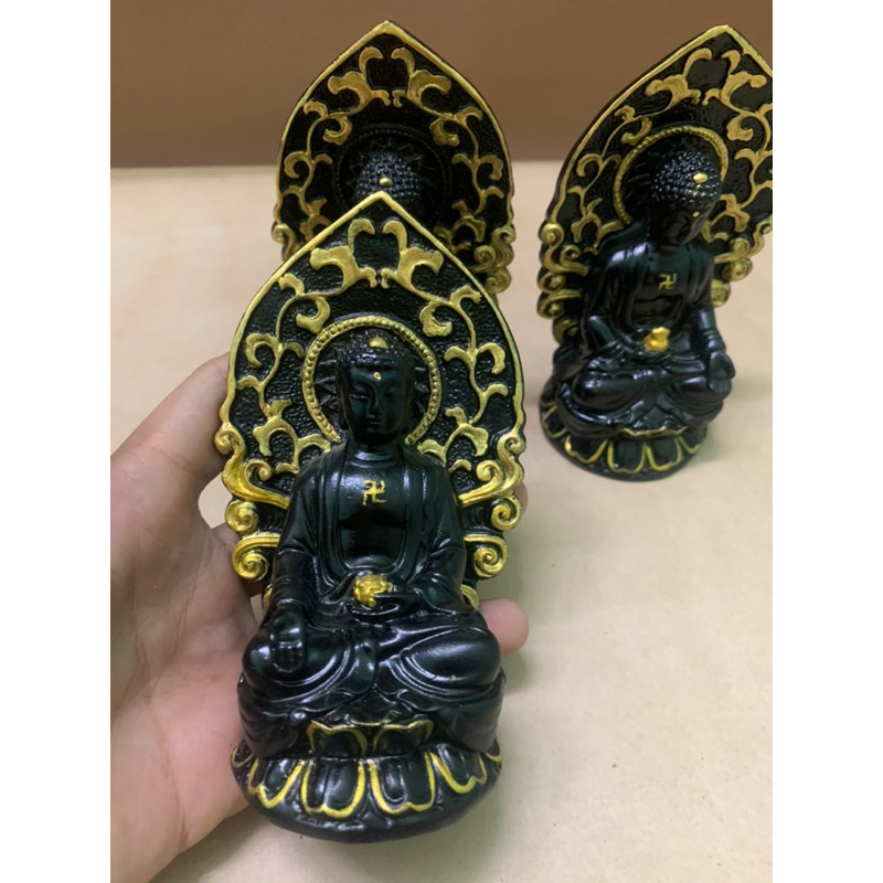 Bộ tượng đồng Tam bảo phật cao 12 cm