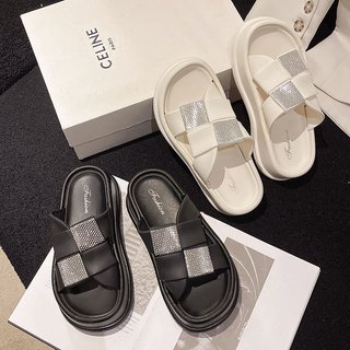 Dép quai ngang nữ đan chéo d03 siêu xinh