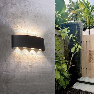  Đèn tường hắt trang trí chống nước,Đèn hắt 2 đầu phù hợp nhiều không gian hành lang,cầu thang-Chất liệu nhôm cao cấp 