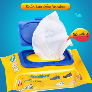 Gói 30 tờ giấy ướt lau giày cao cấp Sneaker - Lau sạch bóng giầy, dép, túi xách, ba lô...