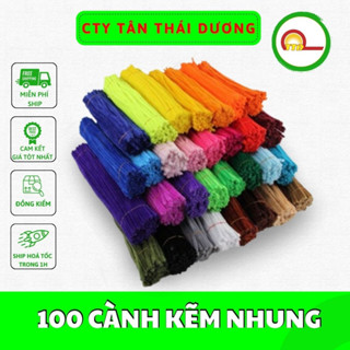 LOẠI 1 - 100 cành kẽm nhung , kẽm xù nhung trang trí làm đồ handmade dài 30cm