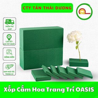   Lẻ 1 miếng  Xốp Cắm Hoa OASIS - Chuyên Dùng Để Cắm Hoa - Trang Trí Hoa Tươi Hoa Khô 