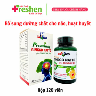 Ginkgo Natto Plus Coenzyme Q10 -Ginkgo Natto Plus Q10 giúp hỗ trợ hoạt huyết, tăng cường lưu thông máu