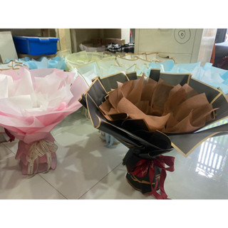 Cốt hoa giấy bó sẵn tròn xoè cắm hoa sáp/hoa tươi/hoa tien/bánh kẹo/trái cây