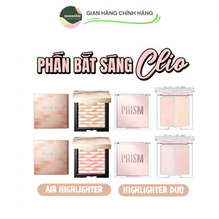  Phấn bắt sáng Clio mẫu mới Prism Highlighter Duo Clio Prism Air Highlighter siêu mịn căng bóng tự nhiên 