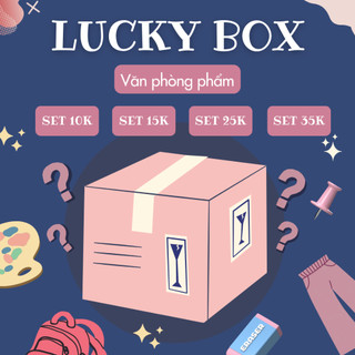 Luckybox - Hộp quà may mắn văn phòng phẩm set 15k-25k-35k Lucky box
