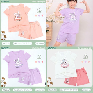 Bộ Dokma cộc tay cho bé gái 2-6y