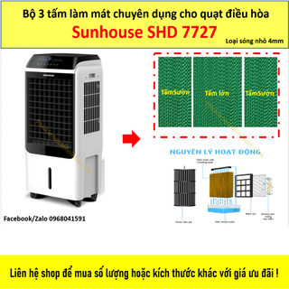 Tấm làm mát quạt hơi nước Sunhouse SHD7727 (Bộ 3 tấm sóng nhỏ 4mm)
