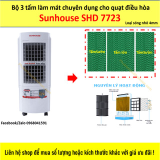 Tấm làm mát quạt hơi nước Sunhouse SHD 7723 (Bộ 3 tấm sóng nhỏ 4mm)