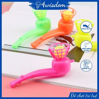 Trò chơi thổi bóng giữ thăng bằng cho bé 4wisdom, đồ chơi thổi bóng bay vui nhộn