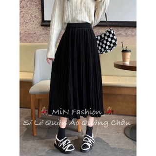  CHÂN VÁY NHUNG DÁNG XOÈ HÀNG QUẢNG CHÂU LOẠI 1 