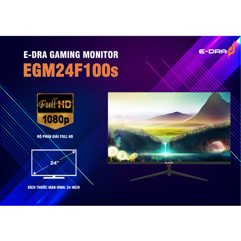 [Mã SPHACL9 giảm 7% đơn 500K] Màn hình Gaming E-DRA EGM24F100 inch IPS FullHD 100hz - Bảo hành 2 năm | BigBuy360 - bigbuy360.vn