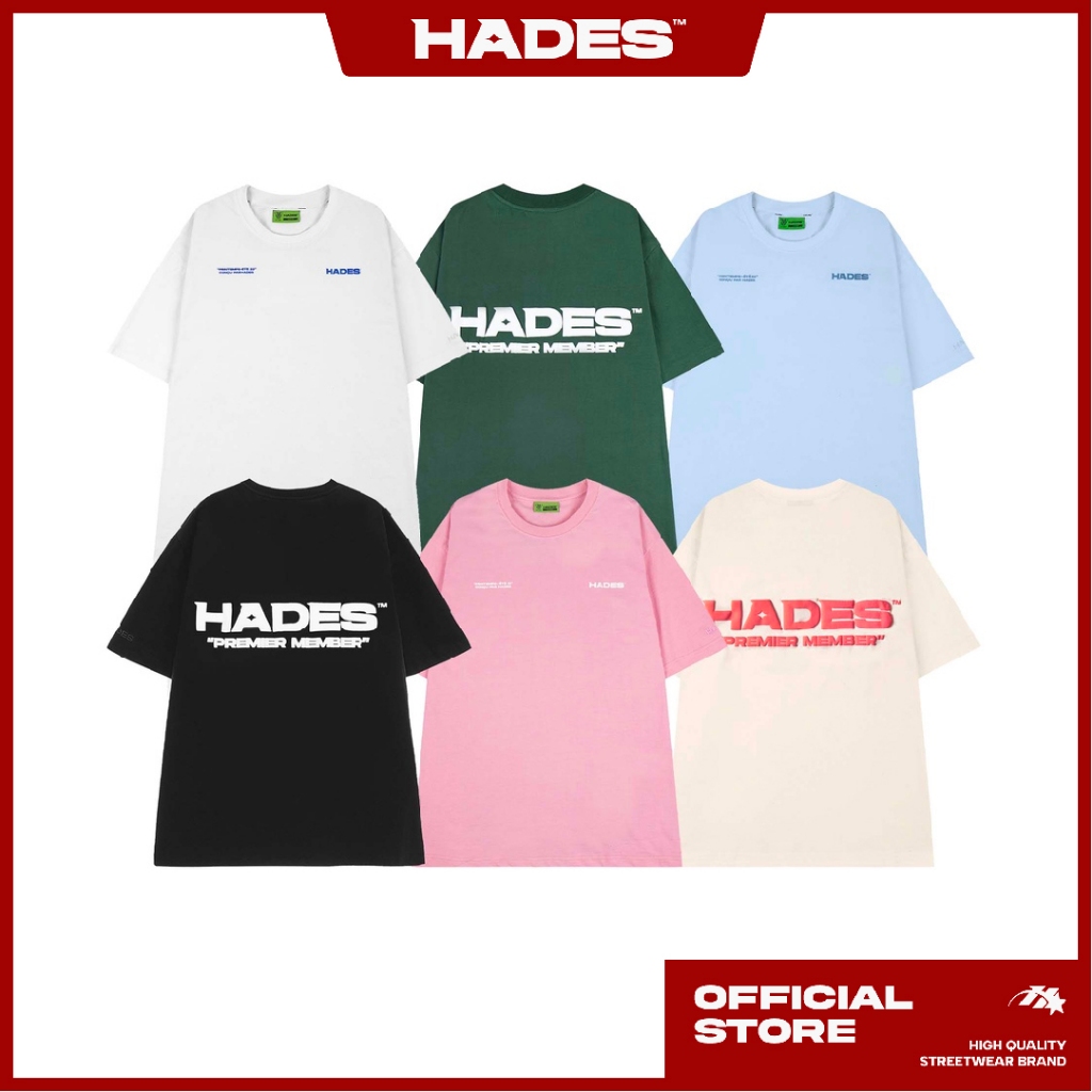 Áo Thun Tay Lỡ Unisex Premier 100% Cotton - HADES Brand Chính Hãng