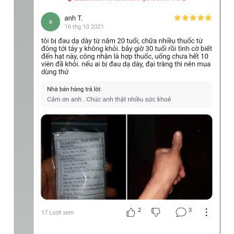 1 gói 22 grm dùng 30 ngày, hạt sang trắng dạ dày đại tràng, hạt loại 1