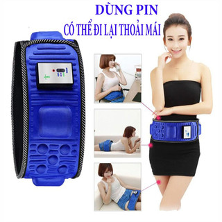 Đai massage bụng x5 pin hồng ngoại, Đai bụng dùng pin, Đai x5 dùng pin mát xa bụng