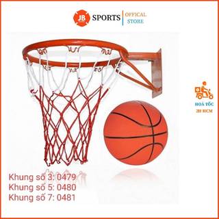 Khung Bóng Rổ Treo Tường Thép Không Gỉ Sơn Tĩnh Điện – Size Số 3 (30cm), Số 5 (36cm), Số 7 (45cm) – Bền Đẹp, Dễ Lắp Đặt