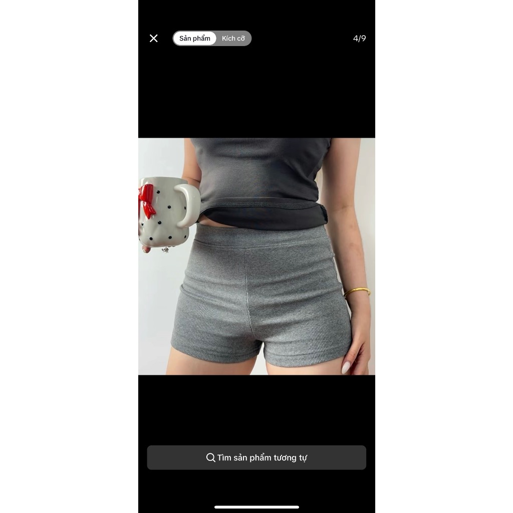 Quần biker nữ chất tăm siêu co dãn thoải mái hàng đủ size | BigBuy360 - bigbuy360.vn