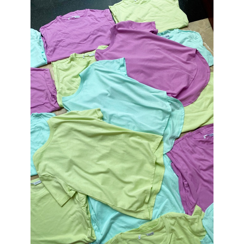 Áo Phông Bé Gái Cotton Basic Mềm GÊ