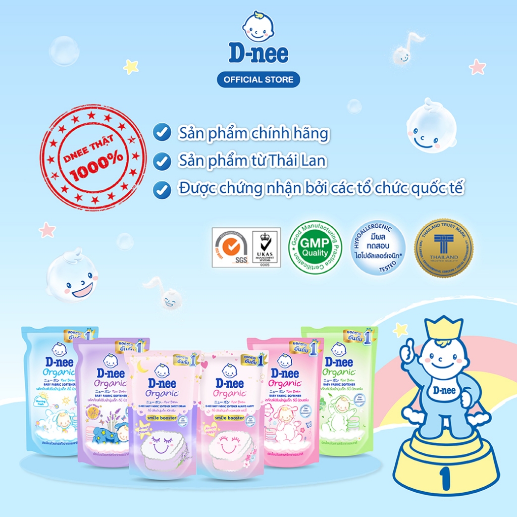 Nước xả vải D-nee 550 ML - Happy Baby