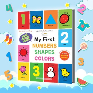Sách my first numbers - shapes - colors - sách từ vựng đầu đời cho bé - mgb