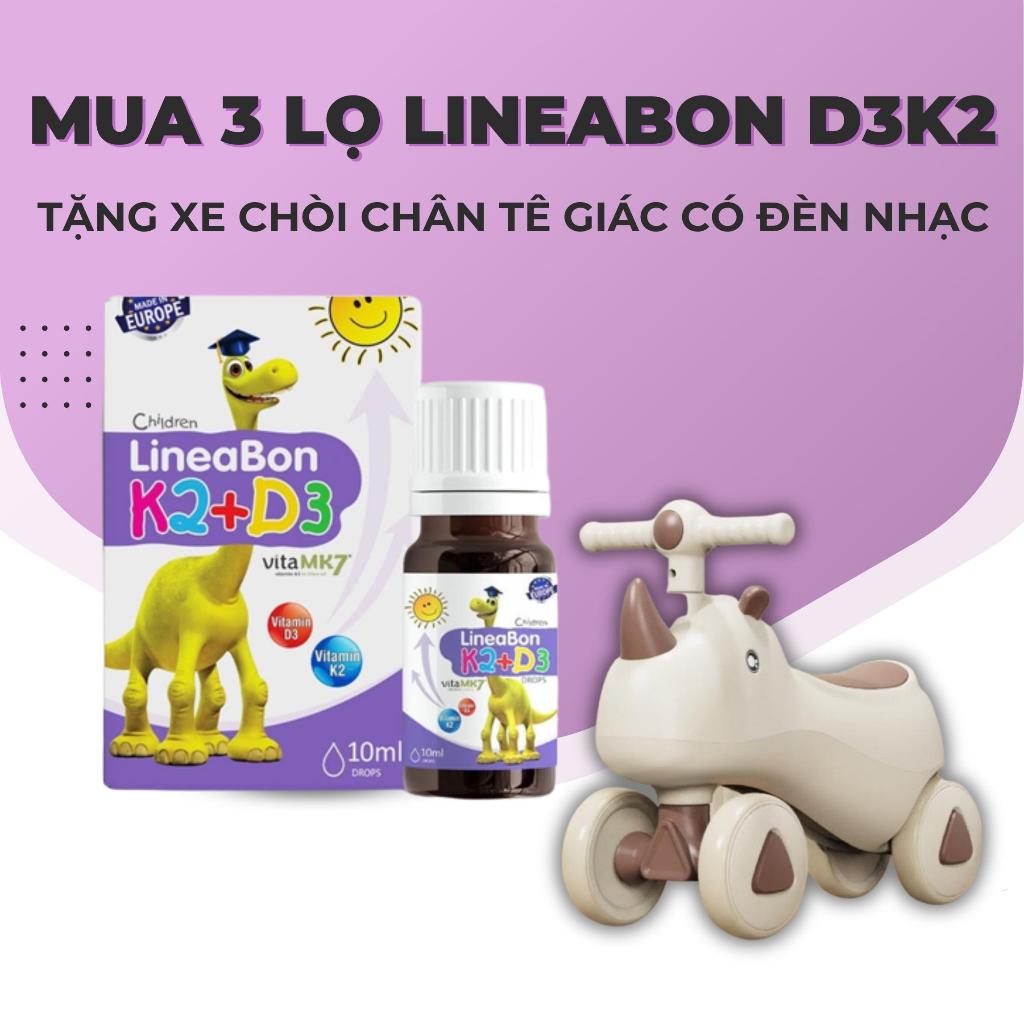Combo 3 Lọ Vitamin Lineabon K2+D3 10ml Cho Bé