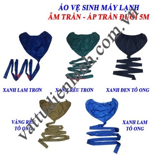 Áo vệ sinh máy lạnh âm trần ĐUÔI 5 MÉT, túi vệ sinh máy lạnh, bạt bảo dưỡng điều hoà cao cấp