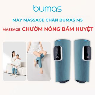 Máy Massage Bắp Chân BUMAS M5 - Massage Kết Hợp Chườm Nóng Bấm Huyệt Giải Tỏa Đau Nhức Vùng Bắp Chân