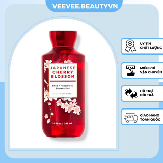 Shower gel Japanese Cherry Blossom 295ml - sữa tắm dạng gel Bath & Body Works bbw hương nước hoa nữ