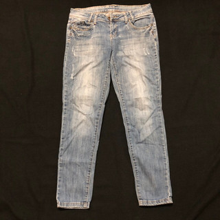 Quần Jeans dáng dài skinny ống rộng form suông thời trang nữ