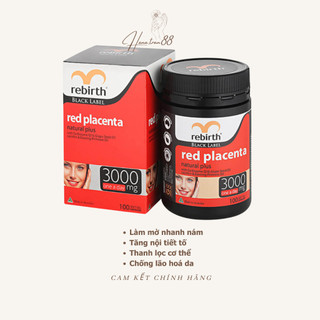 Viên uống nhau thai cừu Đỏ Rebirth Red Placenta 3000mg của Úc