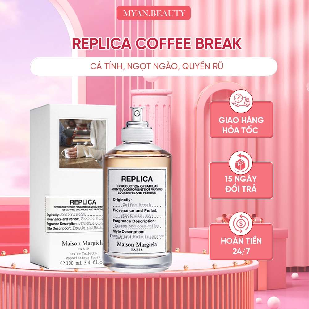 Nước Hoa Nam Nữ Replica Coffe Break/Lazy Sunday Morning Edt 100Ml, Dầu Thơm Ngọt Ngào, Sang Trọng - Myan.beauty