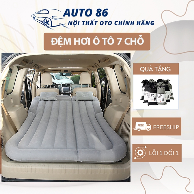 Đệm Hơi Ô Tô Xe 7 Chỗ, Kèm Bơm Điện Đầy đủ phụ kiện Đệm Hơi SUV Cao Cấp - Giường Hơi Ô Tô