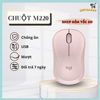 Chuột không dây Logitech M220 Silent - giảm ồn, USB, pin trâu, phù hợp PC/Laptop - ingenni | Chuột M220