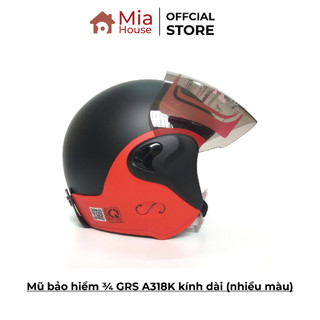 Nón bảo hiểm ¾ GRS A318K kính dài (nhiều màu)