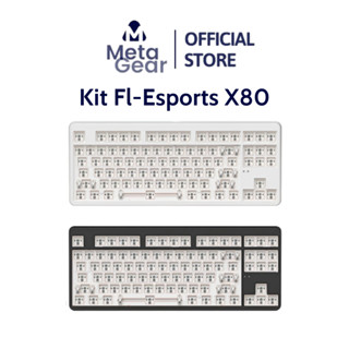 Kit bàn phím cơ không dây FL-Esports X80 3 mode kết nối, bố cục tenleyless, Led RGB