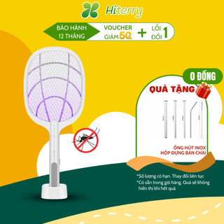 Vợt Muỗi Thông Minh Kiêm Đèn Bắt Muỗi Hiterry Nhựa ABS An Toàn Thiết Kế Mới Pin Sạc Cao Cấp 1200 mah Bảo Hành 12 Tháng