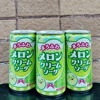 Nước soda kem vị dưa lưới sangaria 190ml nhật bản