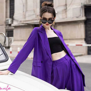 Set áo vest tím NGADO, Set vest nữ thiết kế