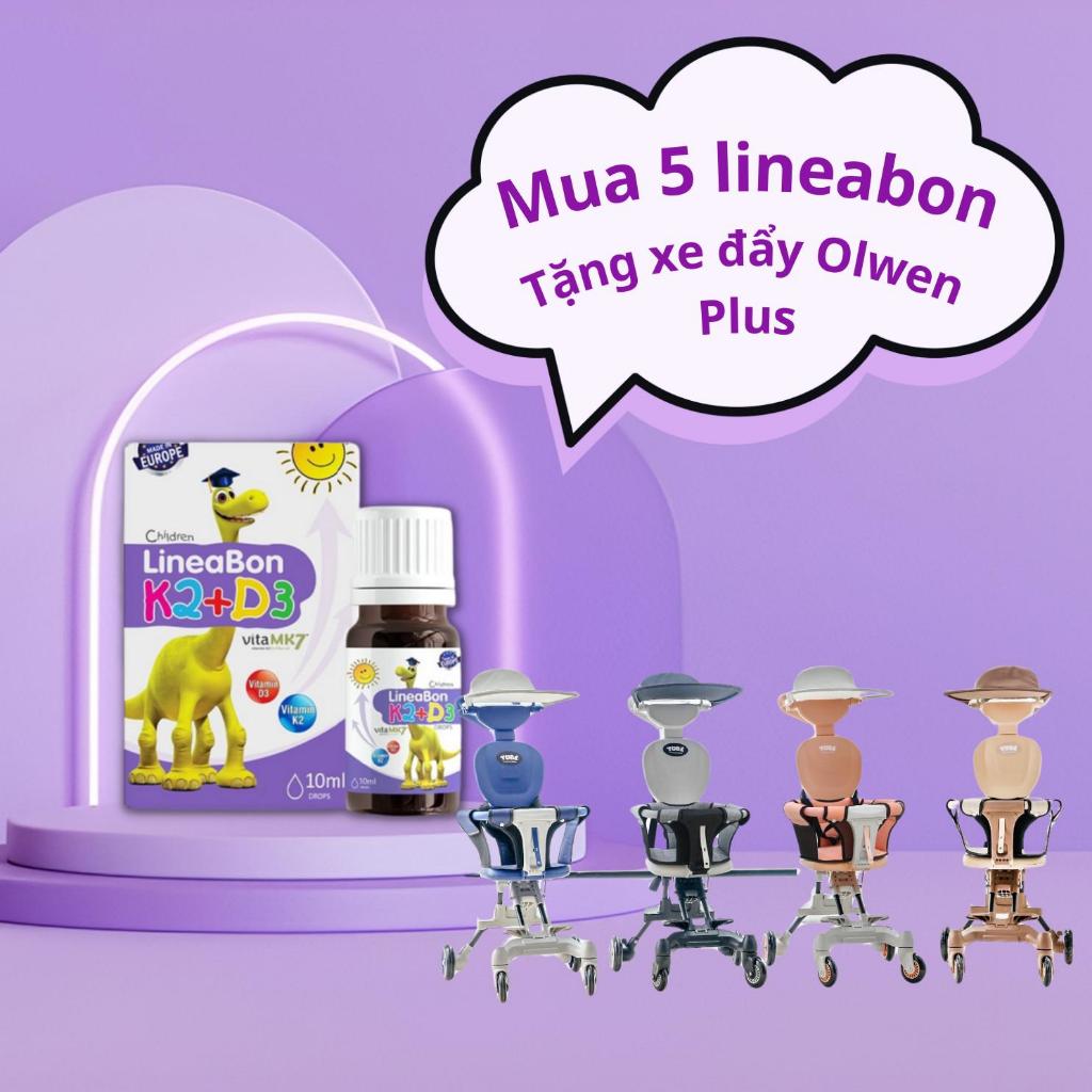 Combo 5 Vitamin LineaBon vitamin D3 K2 10ml - Vitamin tăng chiều cao cho bé
