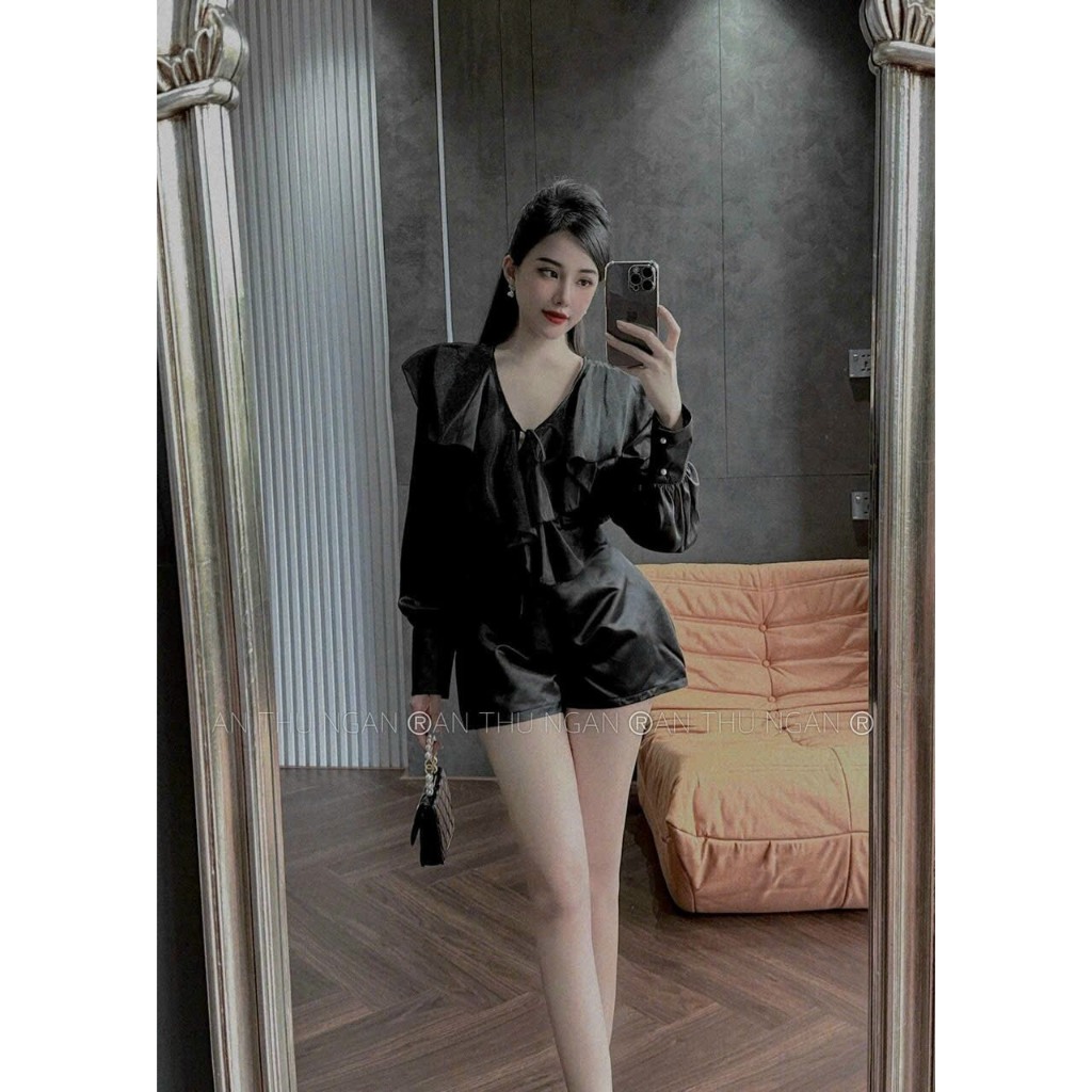 set áo bèo + quần short 2 màu