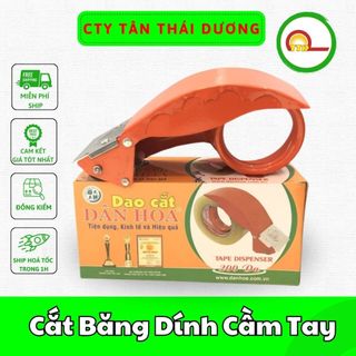 Cắt băng dính cầm tay 5 cm và 7 cm Dân Hoa_ tiện dụng_giá rẻ