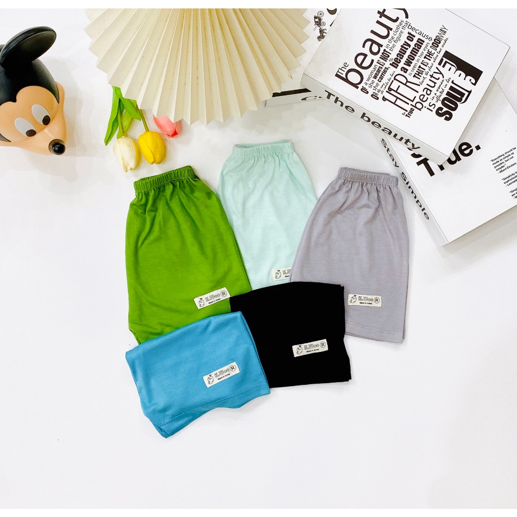 Quần đùi cho bé gái và bé trai LILIKIDS chất thun lạnh thông hơi thoáng mát QC19