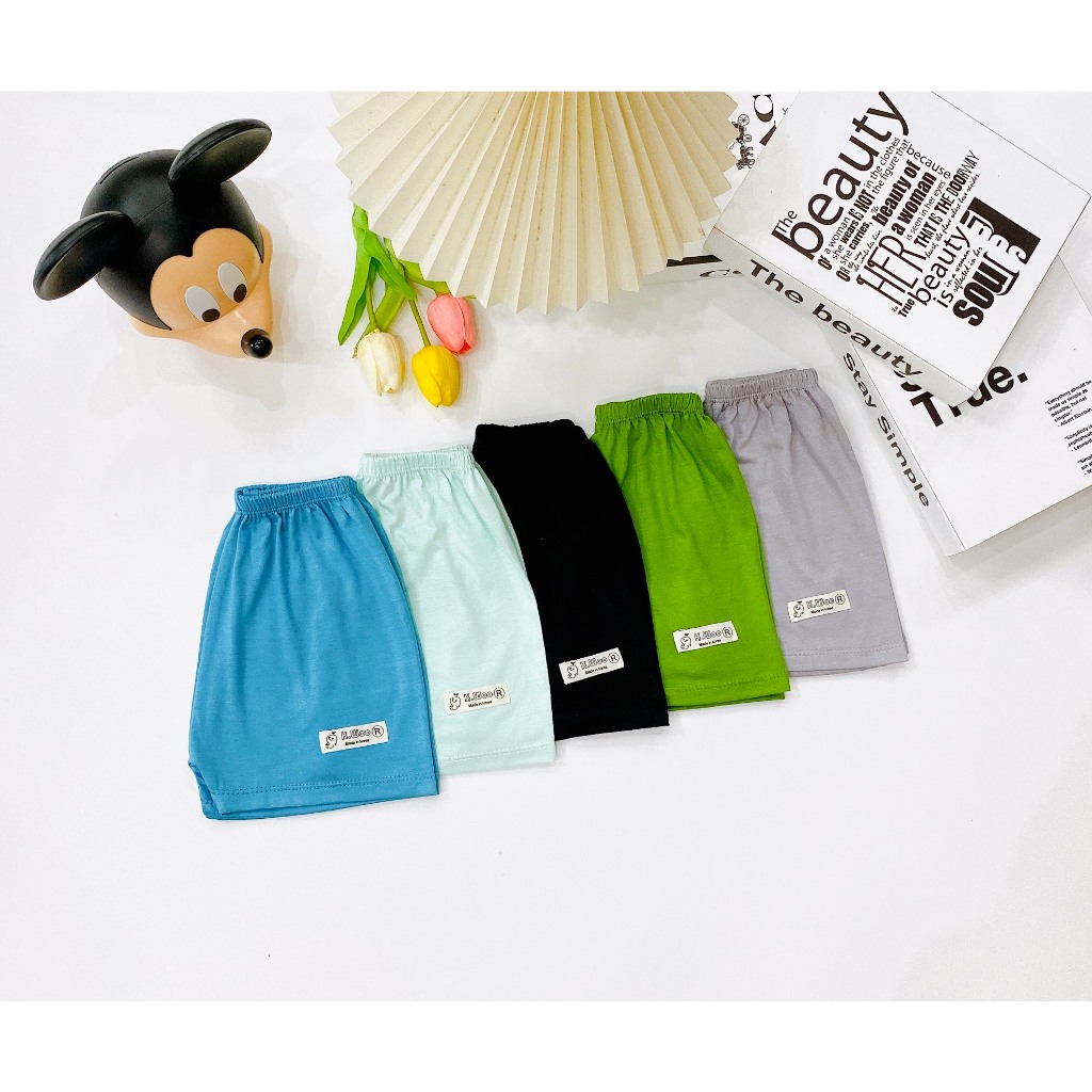 Quần đùi cho bé gái và bé trai LILIKIDS chất thun lạnh thông hơi thoáng mát QC19